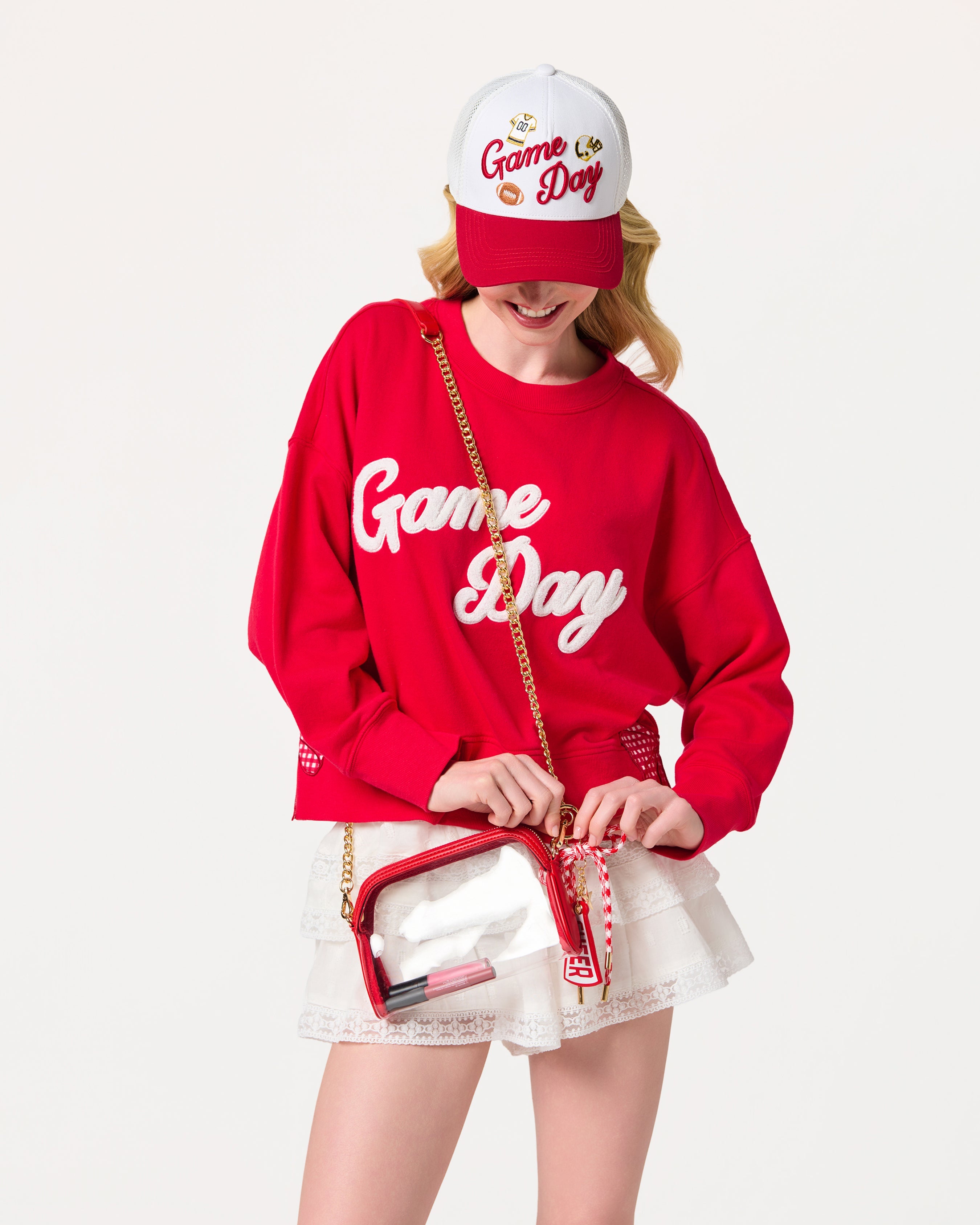 Shiraleah Taylor Cross-Body, Red, alternate view