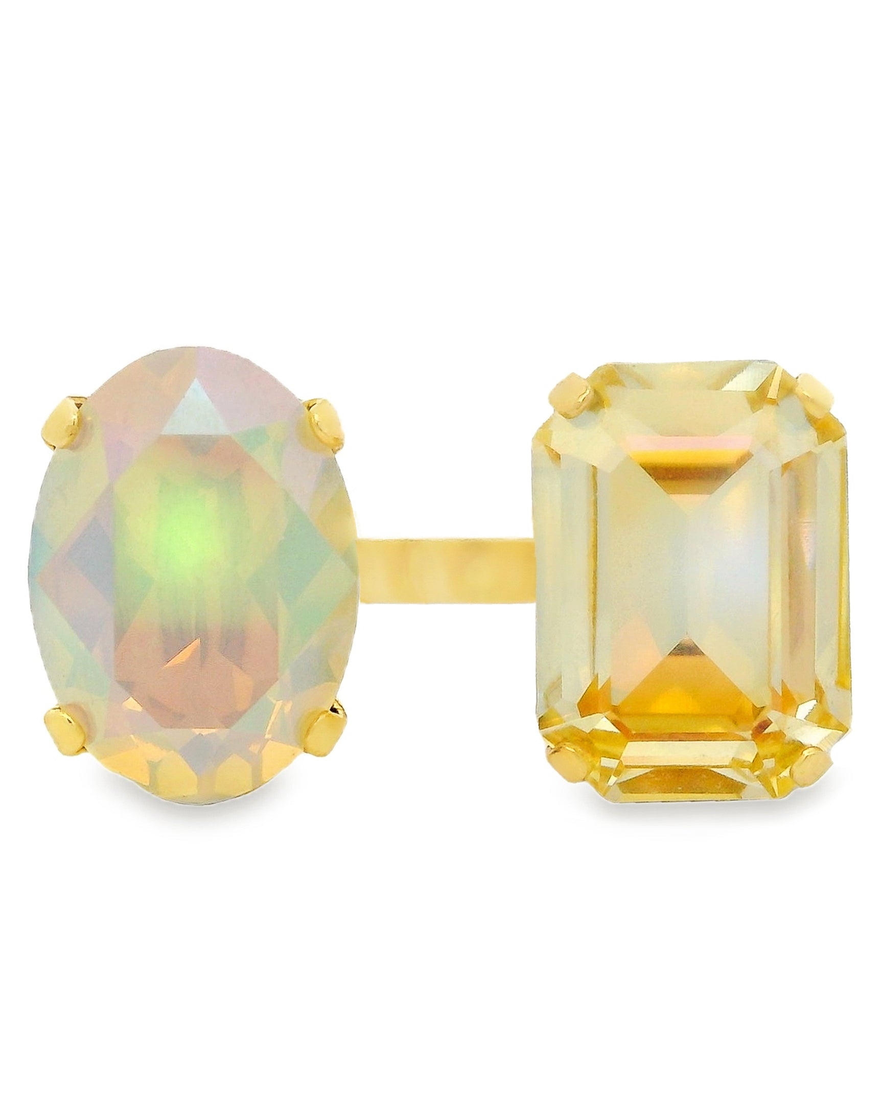 TOVA Janel Ring in Lemon Fairy Dust - detail
