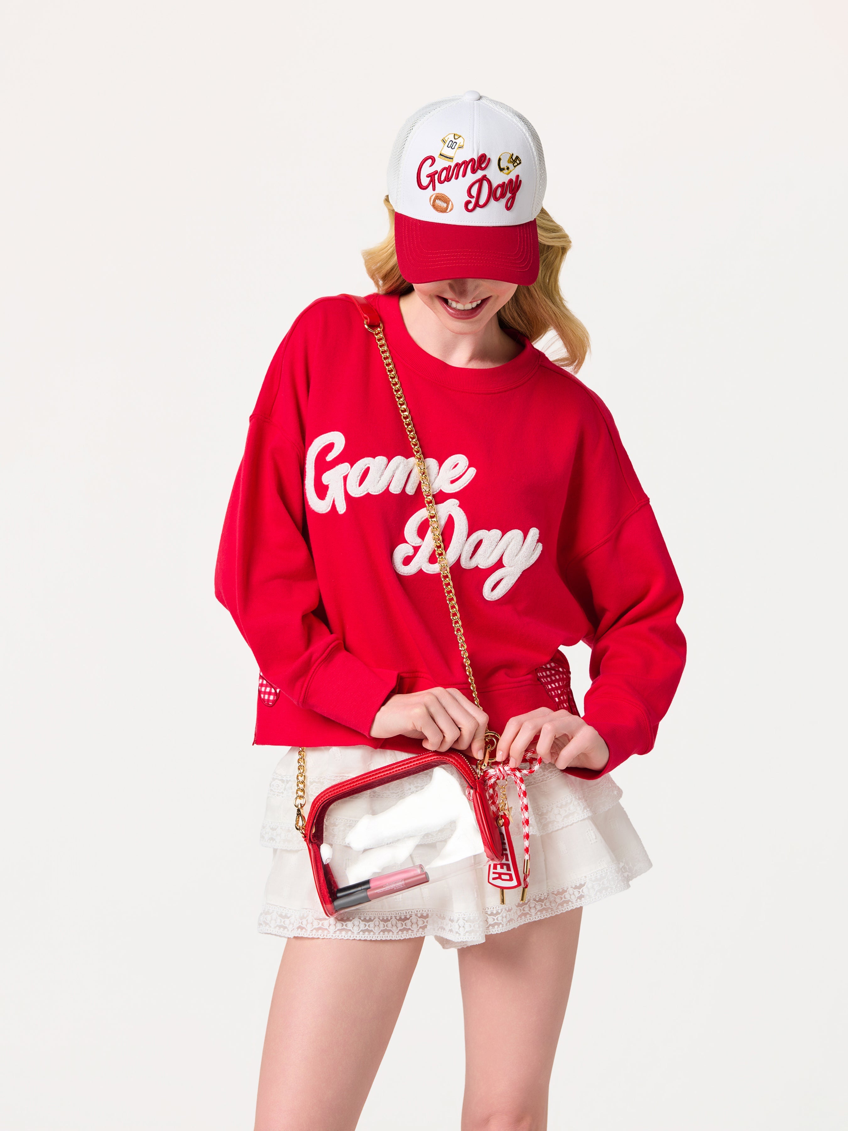 Shiraleah Taylor Cross-Body, Red, alternate view