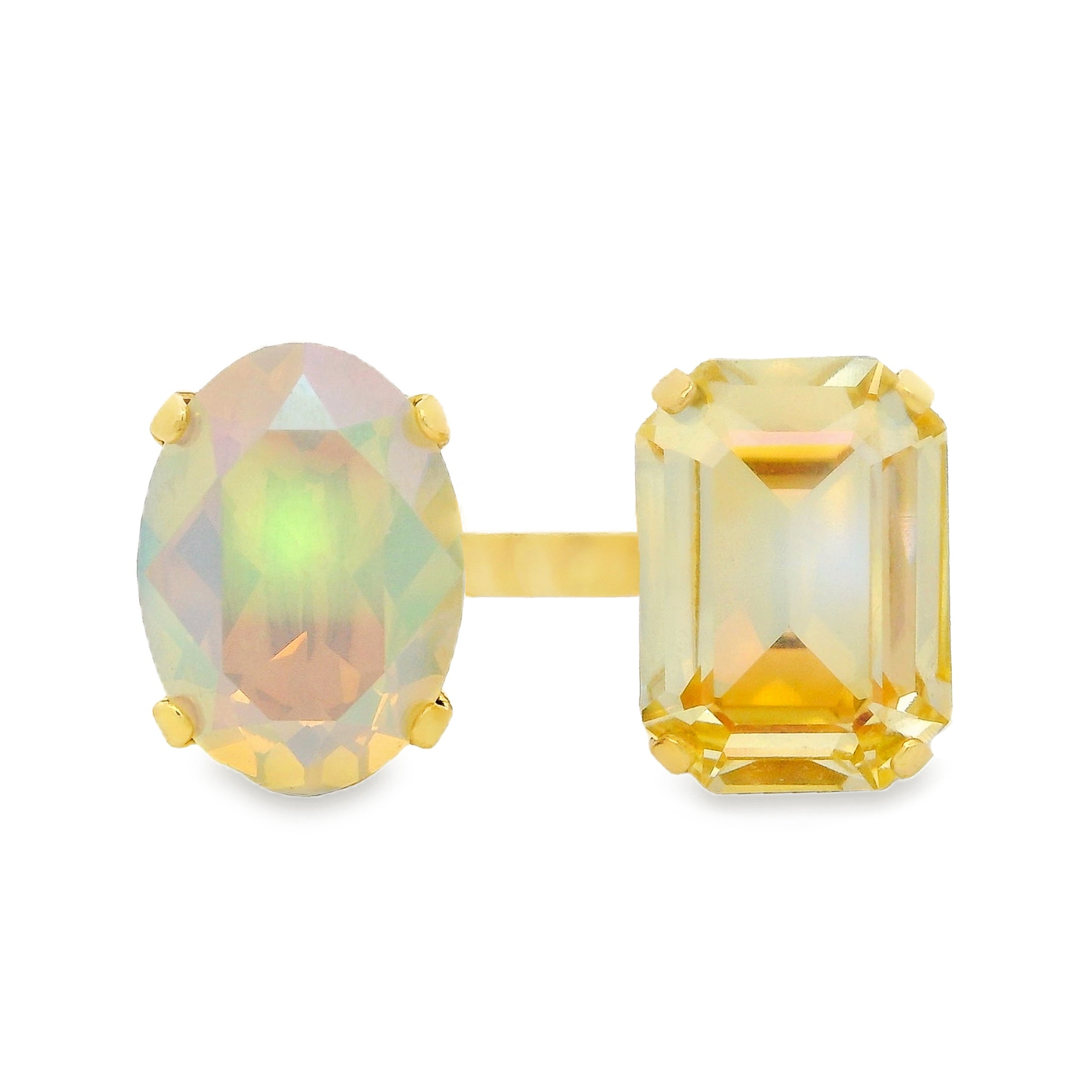 TOVA Janel Ring in Lemon Fairy Dust - detail