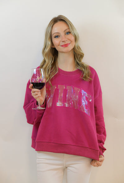 Maroon Wine Sweatshirt Queen of Sparkles