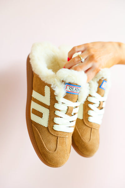 Easter FL in Tobacco White Backless Back 70 Sneakers – Chérie Lane