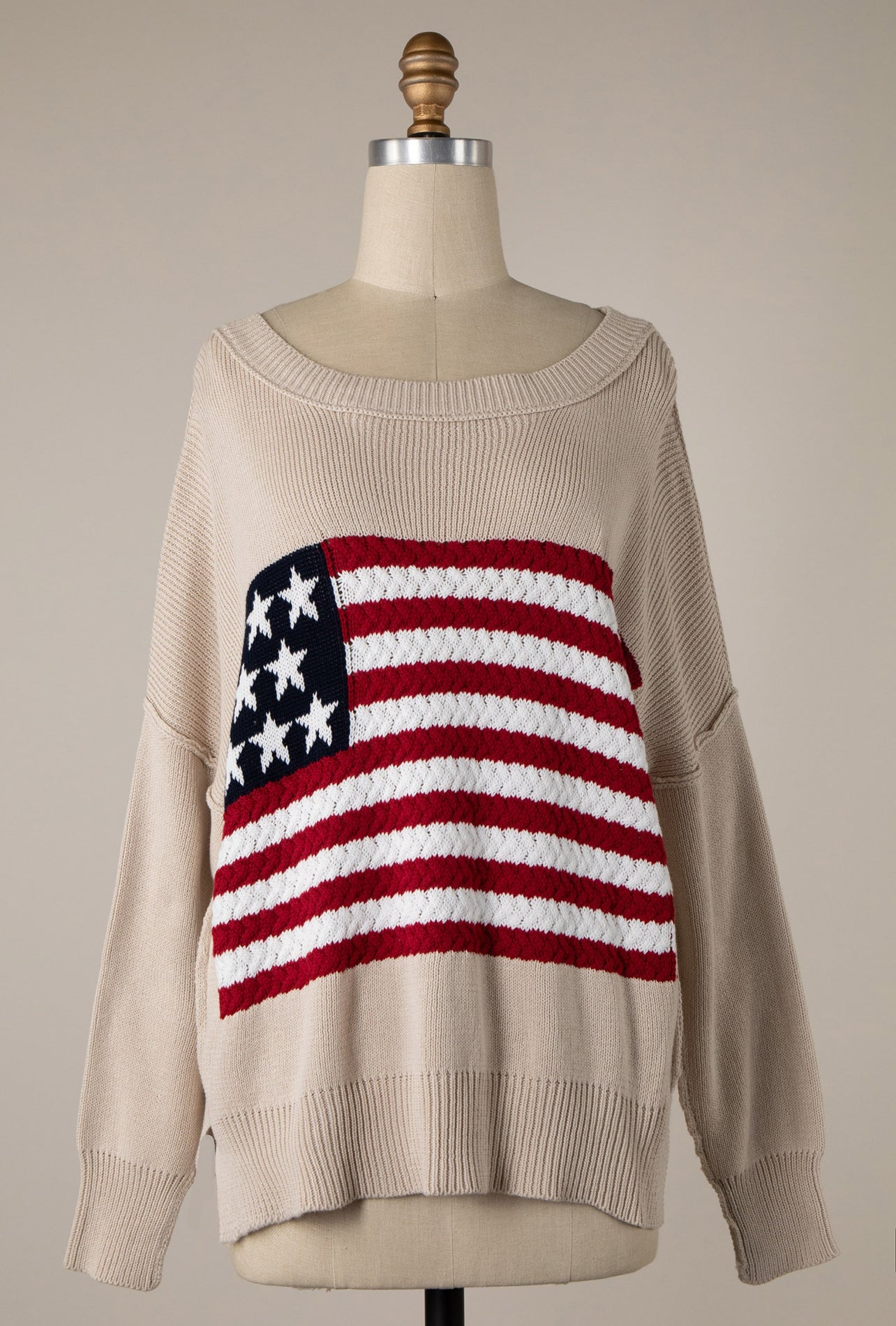 American Flag Crochet Sweater