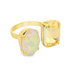 TOVA Janel Ring in Caramel - detail