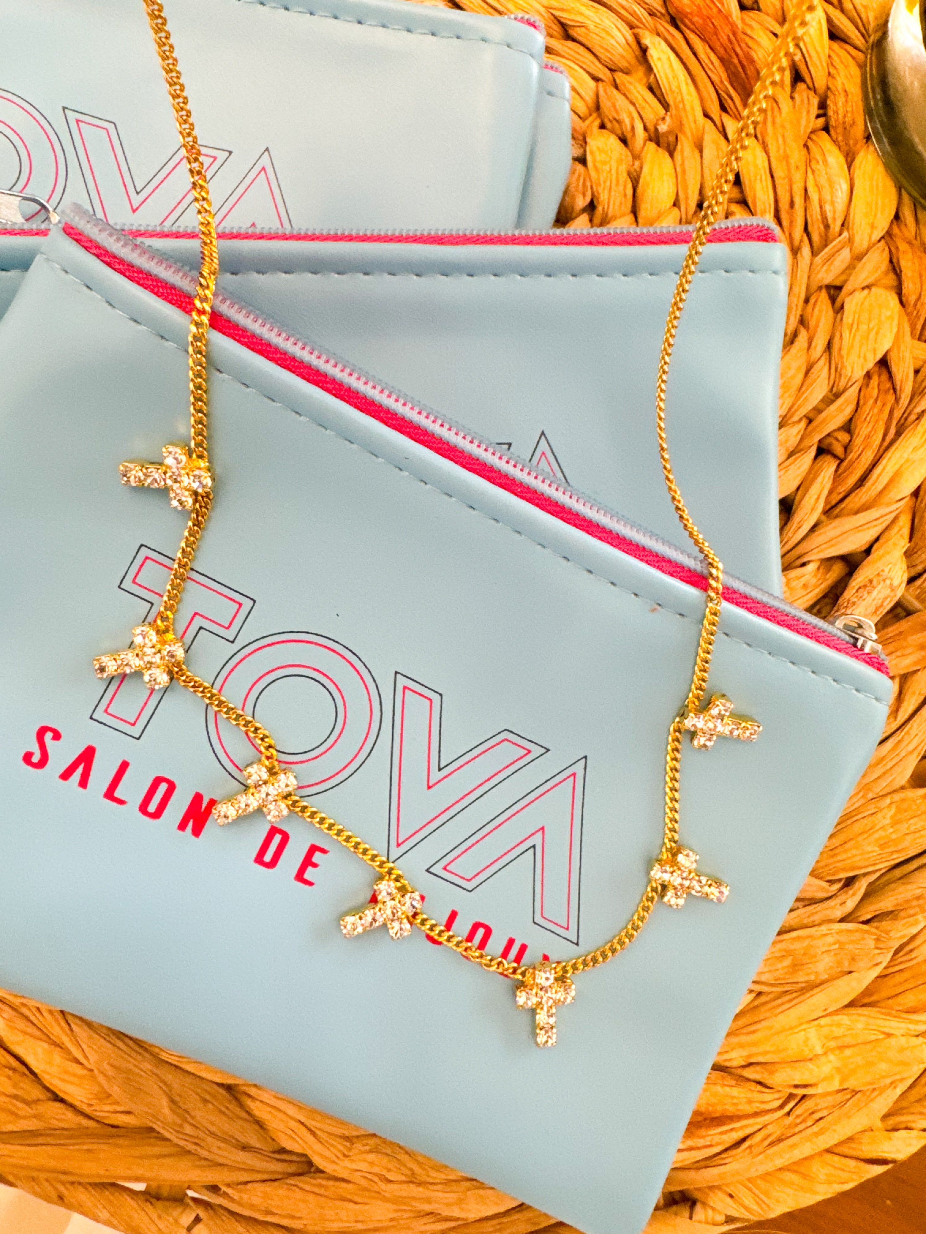 アクセサリー archive unknown multi cross necklace Multi Cross Necklace – TOVA