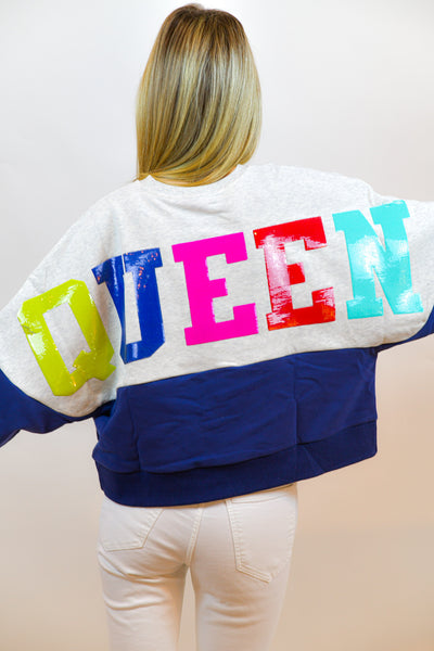 Texas Colorblock Sweatshirt Queen of Sparkles