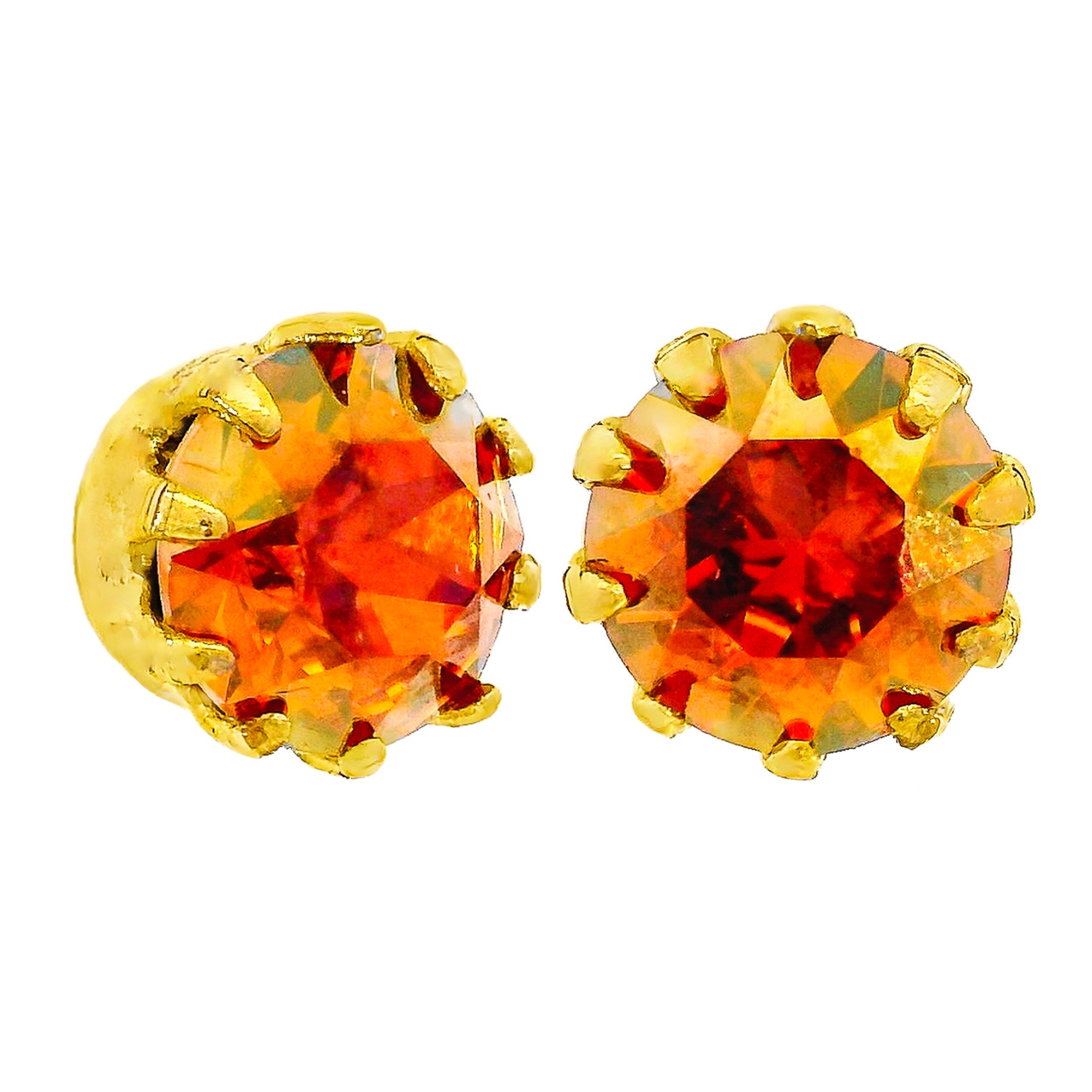 TOVA Mini Chrisley Studs in Clear Soft Yellow Ignite Starlight