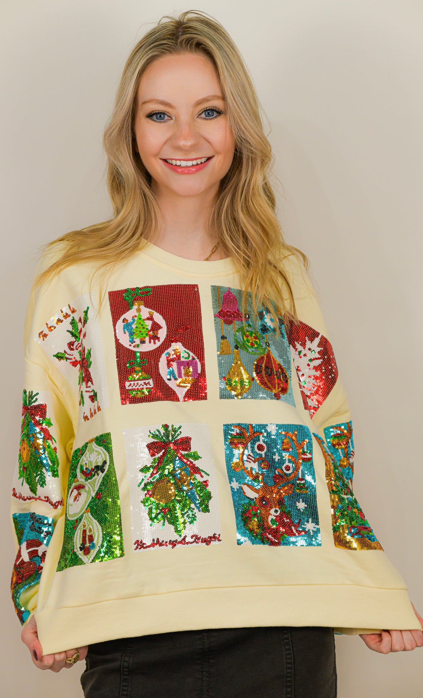 Christmas Card Sweatshirt Queen of Sparkles