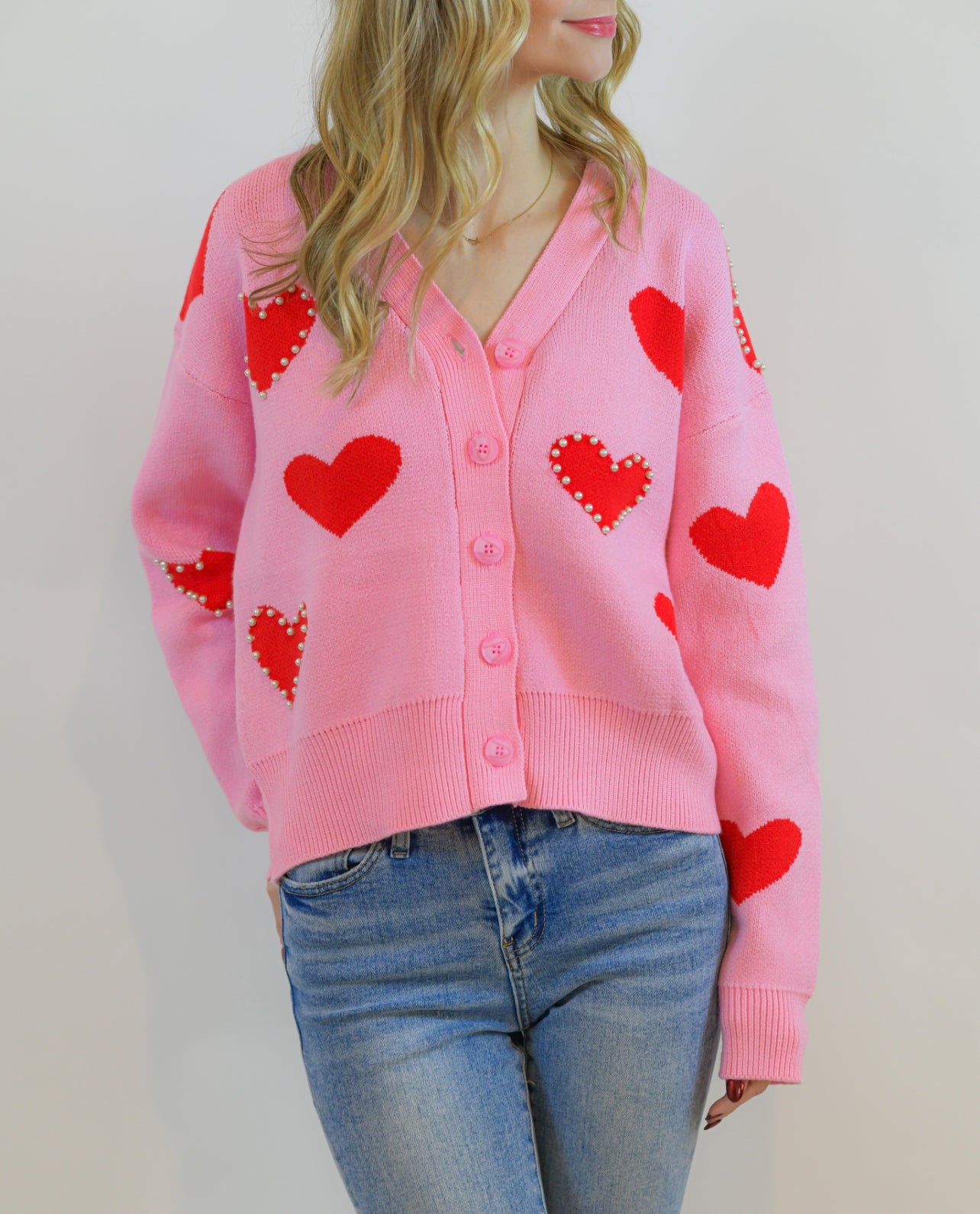 Pearly Hearts Cardigan