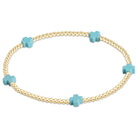 e.newton Signature Cross Small 2mm Gold Bracelet lifestyle