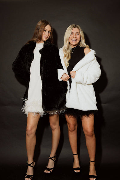 Oversized Fur Lapel Soft Coat