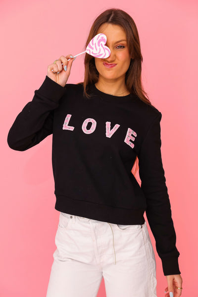Beaded LOVE Sweatshirt