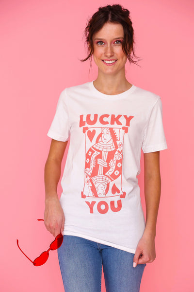 Lucky You Playing Card Tee